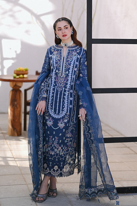 Qalamkar - SAAHIL LUXURY LAWN’23 - SP-06 KIRAL - TC-327 - Riwayat-e-khas