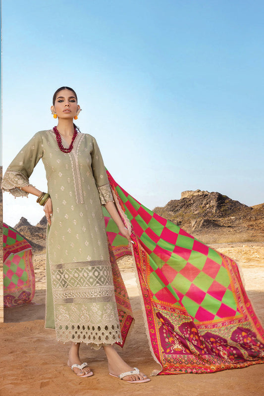 Zainab Chottani - Luxury Chikankari '23 Lawn Collection - LAAL’EN 10B - TC-338 - Riwayat-e-khas