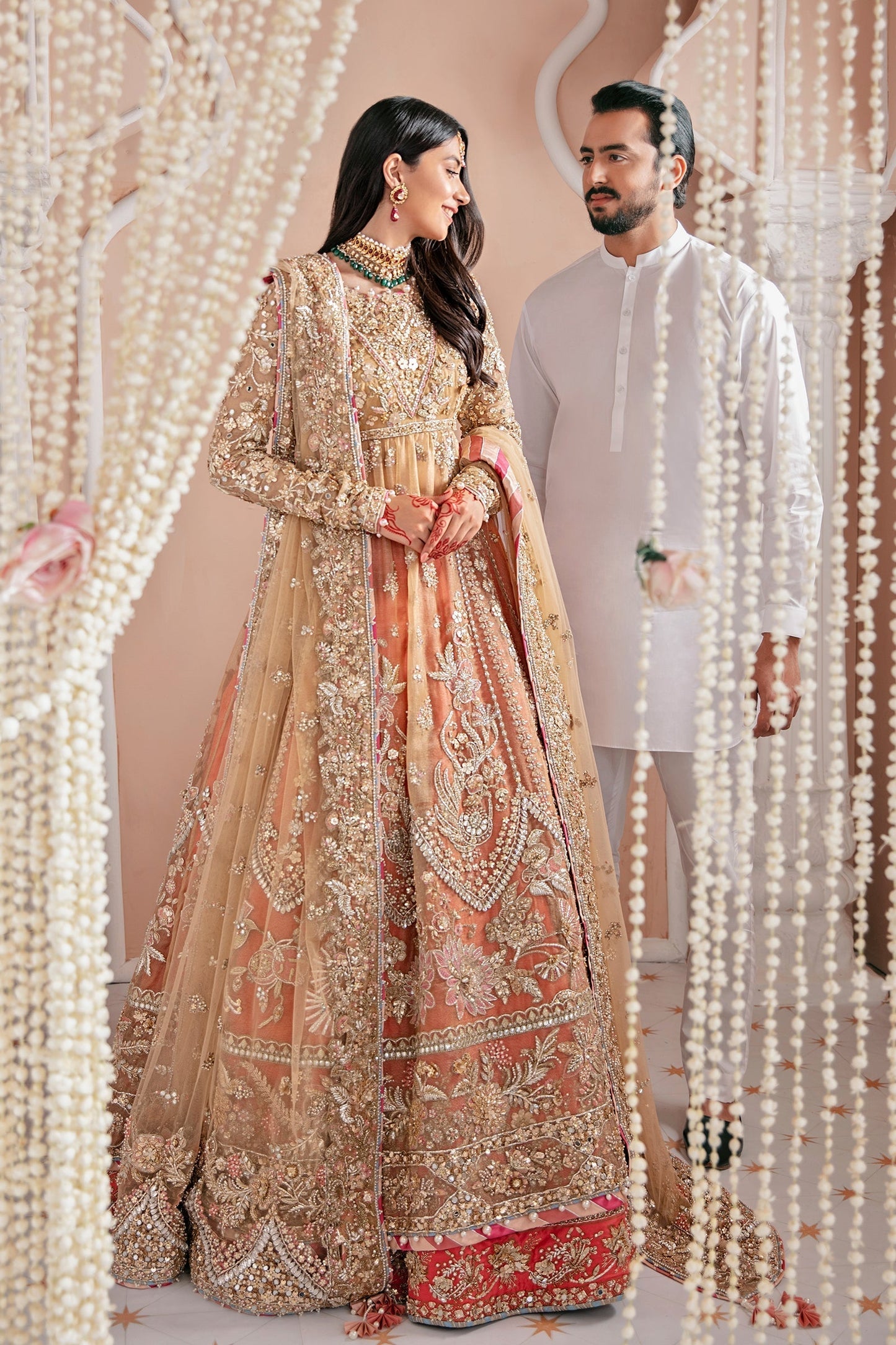 Zaha Bridal UNSTITCHED – NIKKAH – MASAKALI (ZB-12) - Riwayat-e-khas