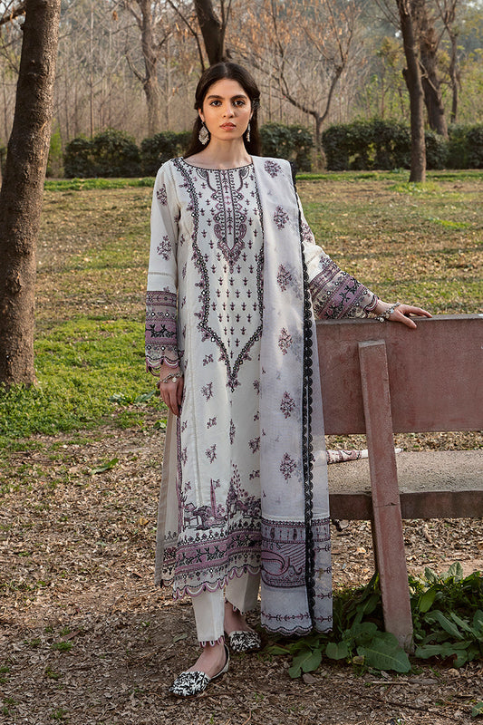 QALAMKAR QLINE-AK-01 SIMA-LAWN COLLECTION'23 - Riwayat-e-khas