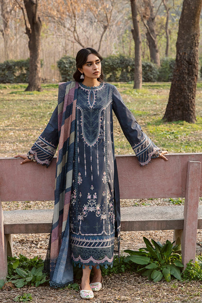 QALAMKAR QLINE-AK-15 SAFLIENI-LAWN COLLECTION'23 - Riwayat-e-khas