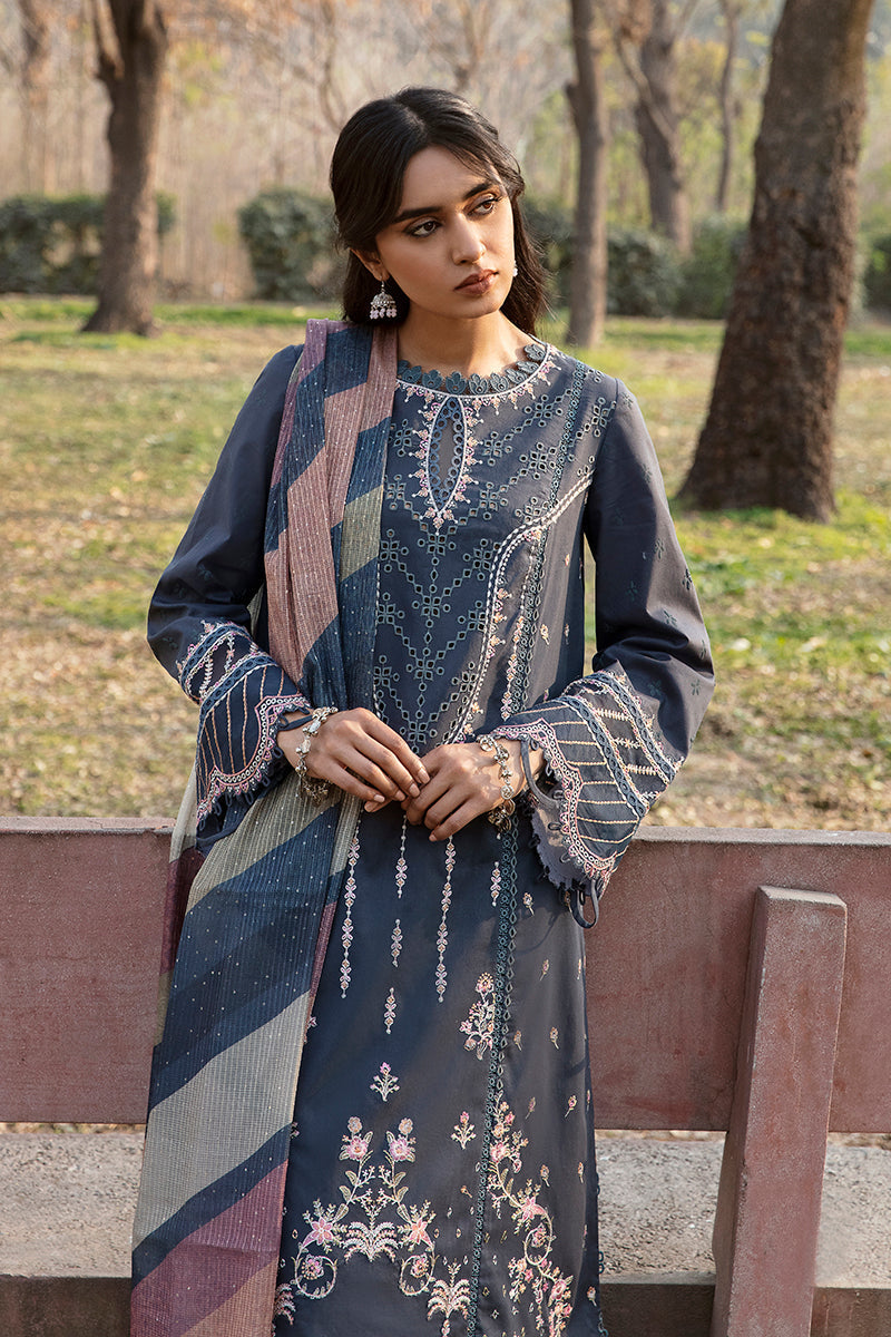 QALAMKAR QLINE-AK-15 SAFLIENI-LAWN COLLECTION'23 - Riwayat-e-khas