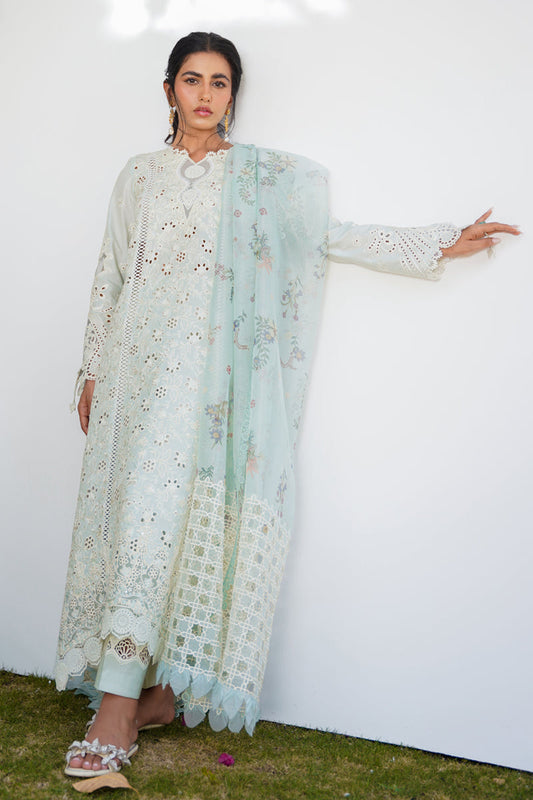 QALAMKAR QLINEKARI-RT-08 AYLIN-LAWN COLLECTION'23 - Riwayat-e-khas