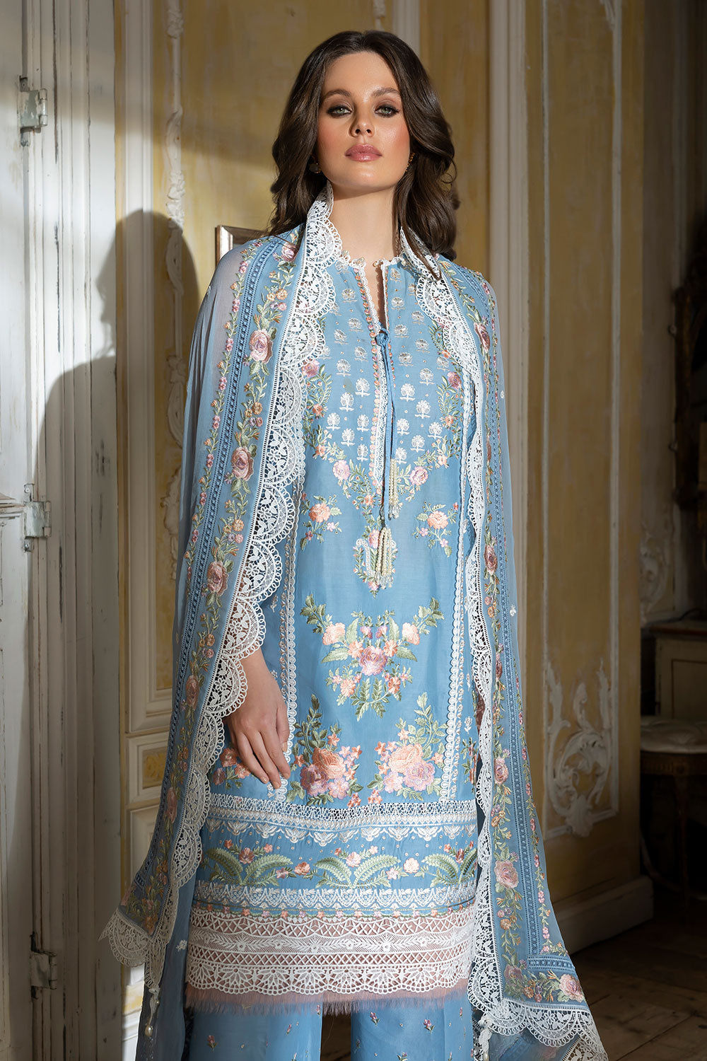 SOBIA NAZIR DESIGN 3A LUXURY LAWN 2023 - Riwayat-e-khas