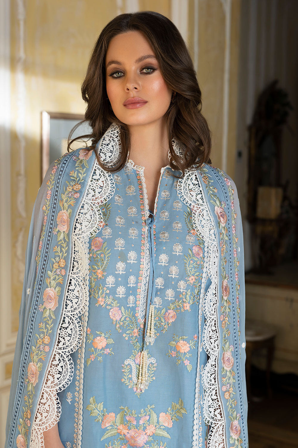 SOBIA NAZIR DESIGN 3A LUXURY LAWN 2023 - Riwayat-e-khas