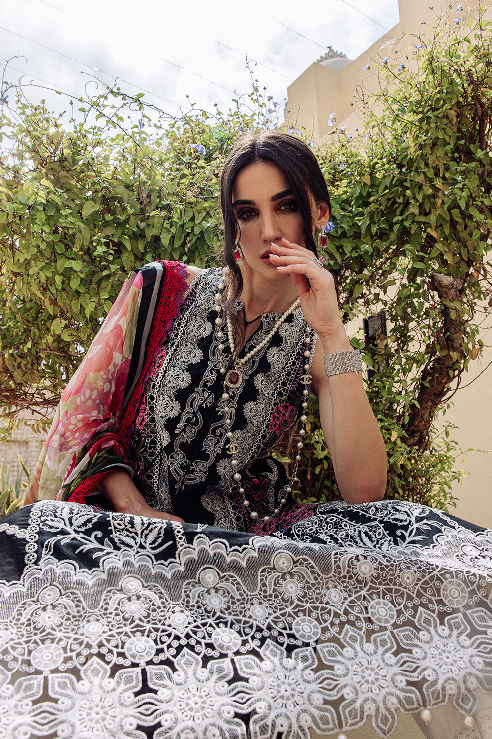 SAIRA RIZWAN-SALVIA SR-04-LUXURY LAWN COLLECTION'23 - Riwayat-e-khas