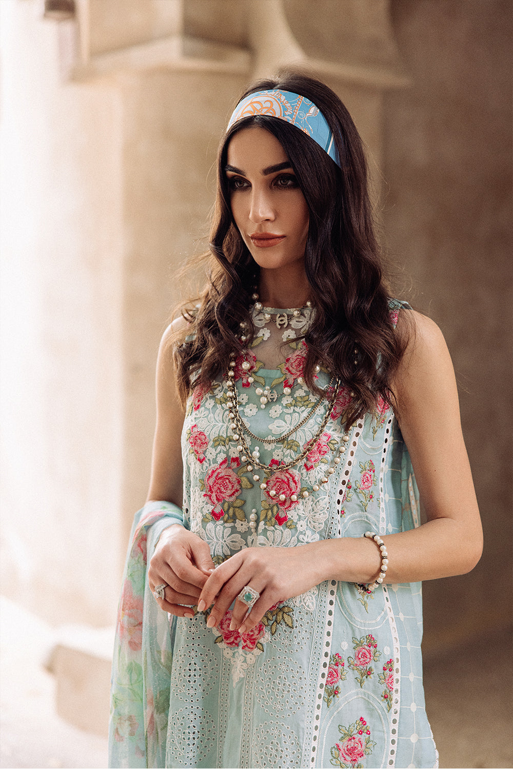 SAIRA RIZWAN-DAPHNE SR-01-LUXURY LAWN COLLECTION'23 - Riwayat-e-khas