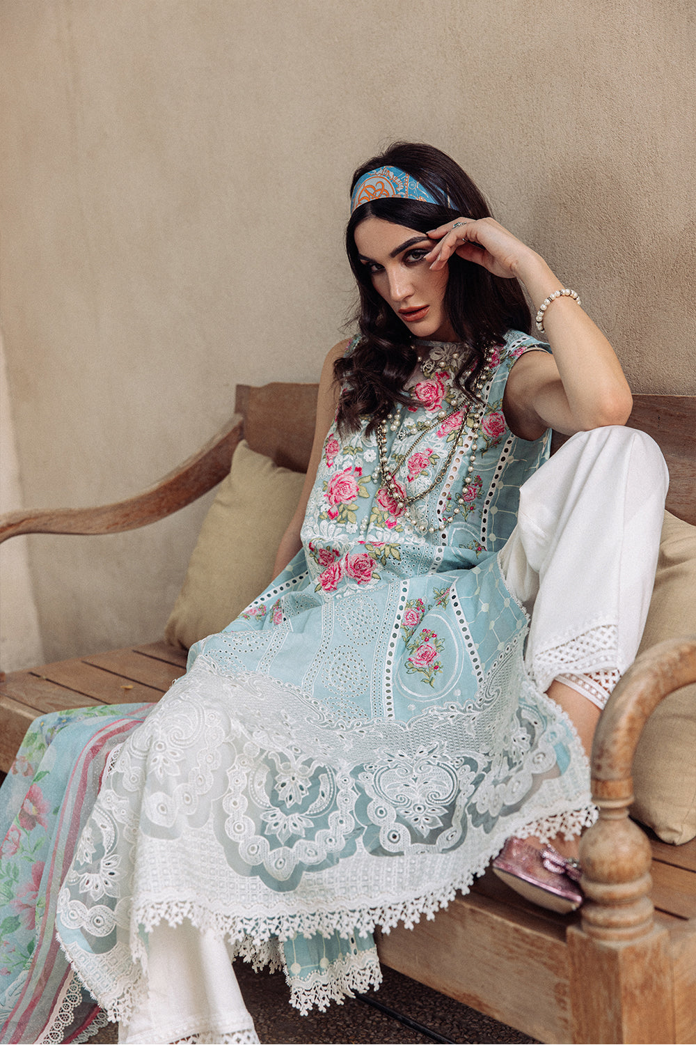 SAIRA RIZWAN-DAPHNE SR-01-LUXURY LAWN COLLECTION'23 - Riwayat-e-khas