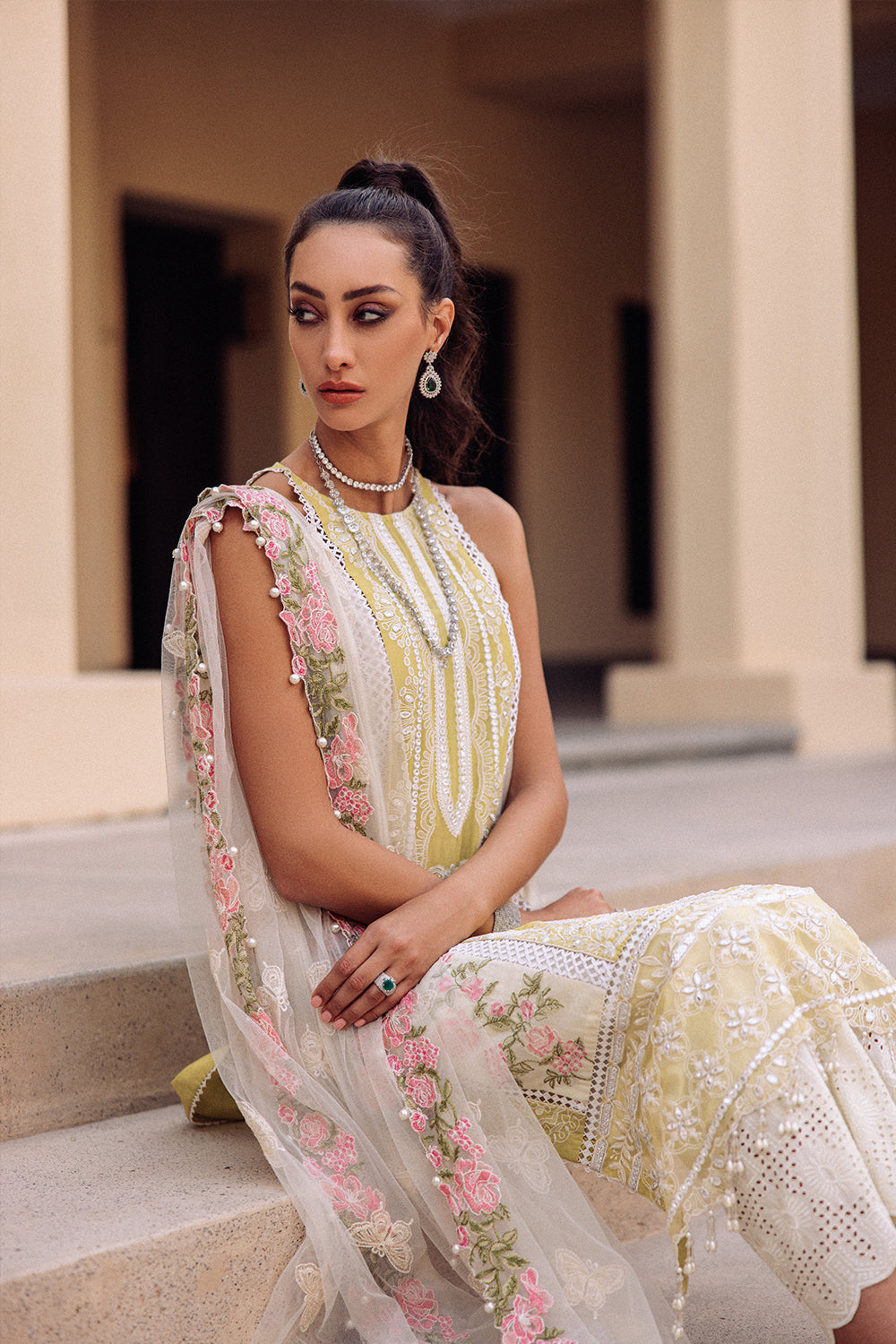 SAIRA RIZWAN-DAFFODIL SR-07-LUXURY LAWN COLLECTION'23 - Riwayat-e-khas