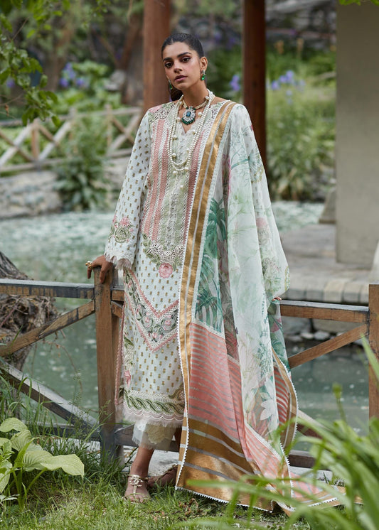 CRIMSON LUXE LAWN Shigar - D5 A Stitched - Riwayat-e-khas