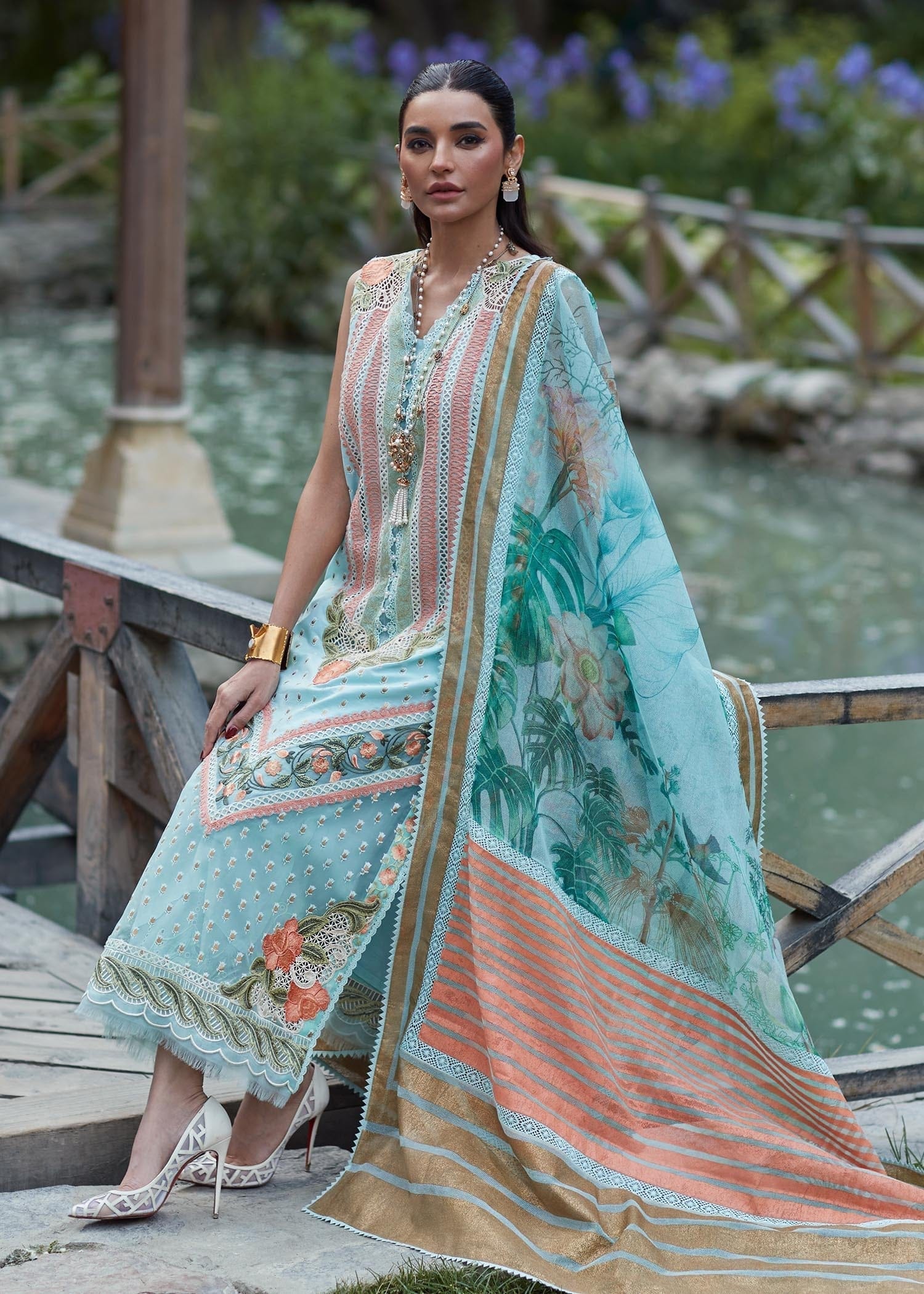 CRIMSON LUXE LAWN Shigar - D5 B - Riwayat-e-khas