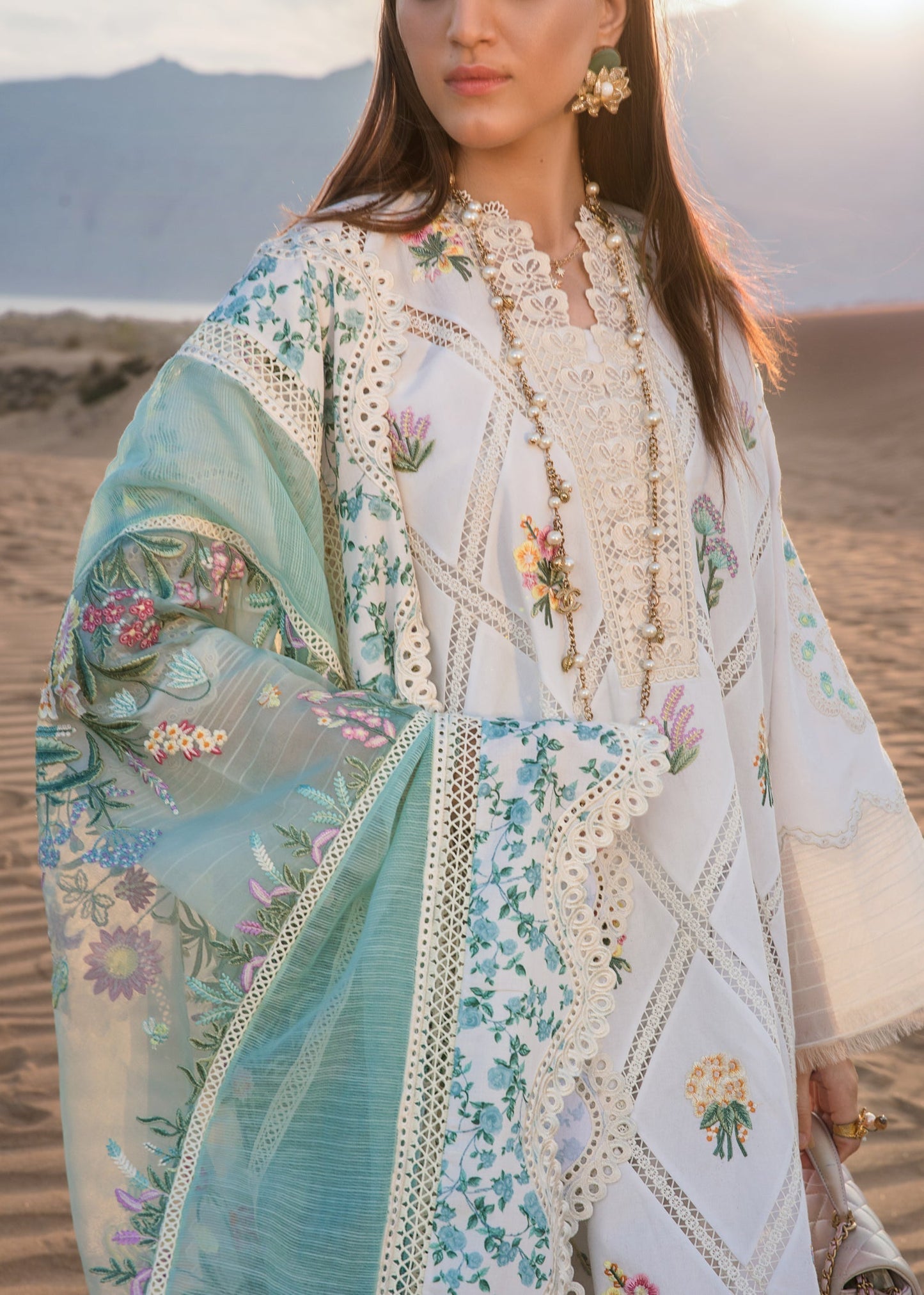 CRIMSON Embroidered Lawn Summer Collection D1-A - Riwayat-e-khas