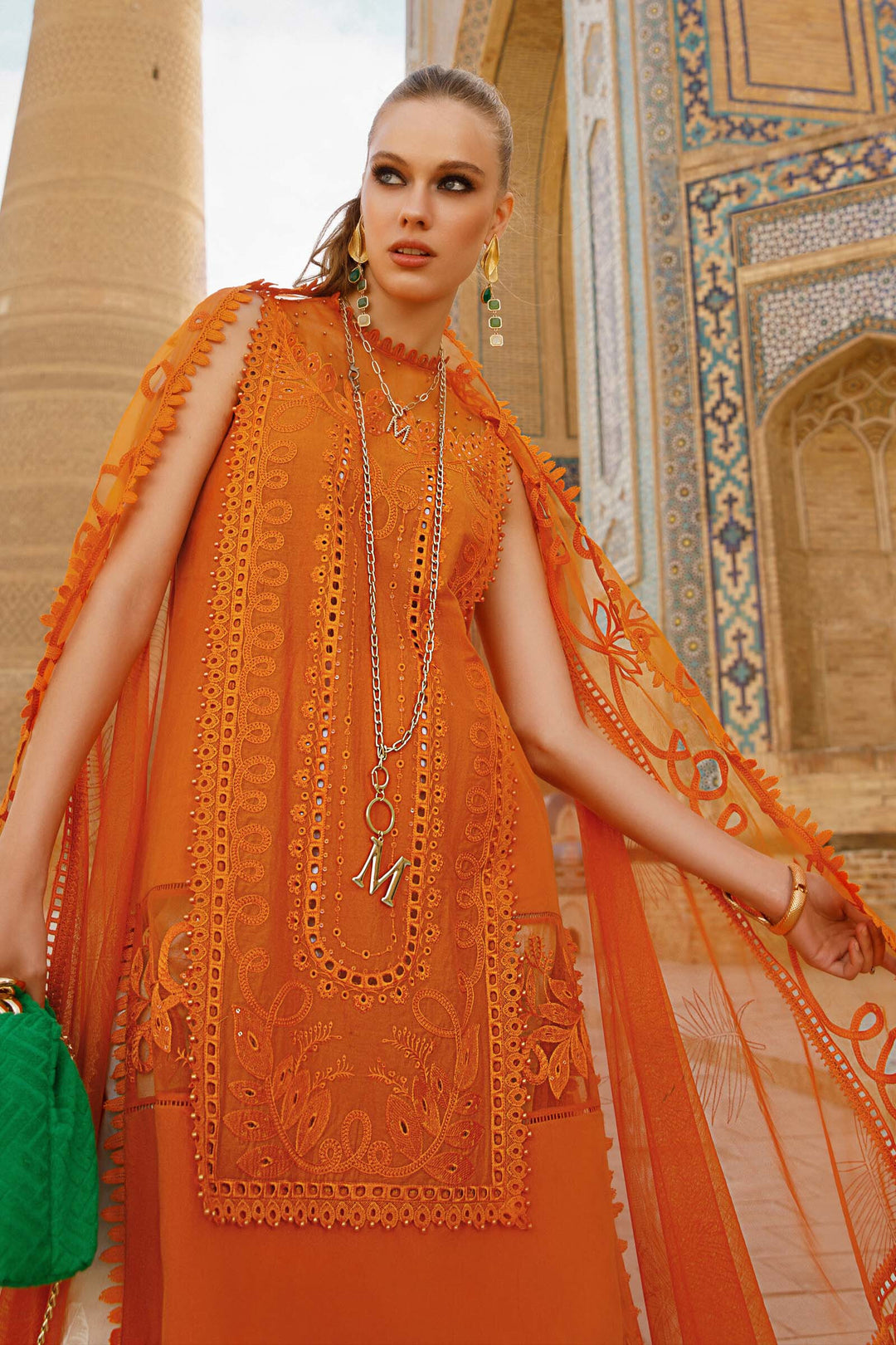 MARIA B EMBROIDED UNSTITCHED LAWN D-2310-A - Riwayat-e-khas