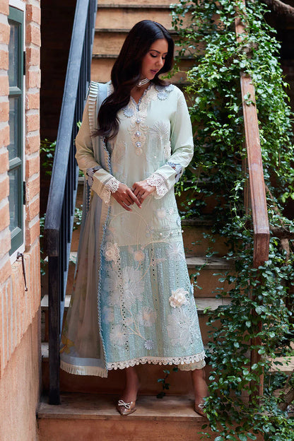 Mushq Te Amo Embroidered Lawn 3Pc Suit MSL-2408 Capri Charm