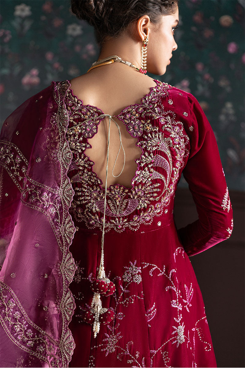 Niloufer by Mushq Embroidered Velvet Unstitched 3Pc Suit MV23-06 ROXANA - Riwayat-e-khas