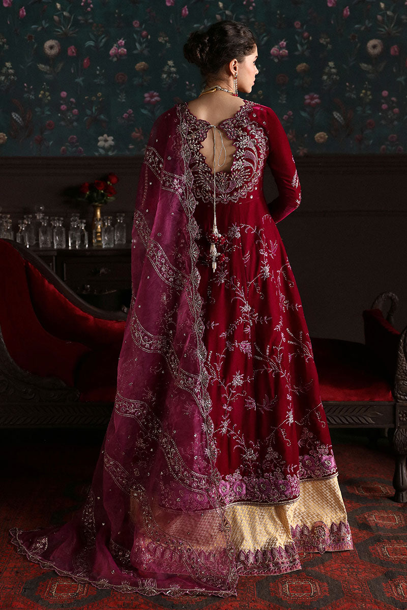 Niloufer by Mushq Embroidered Velvet Unstitched 3Pc Suit MV23-06 ROXANA - Riwayat-e-khas