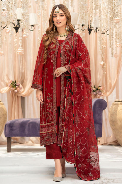 Motifz-4116-YAREN EMBROIDERED BEMBERG CHIFFON - Riwayat-e-khas