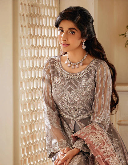 SIFA Sajli Festive Formal Embroidered 3Pc Suit S06 - MERAKI - Riwayat-e-khas