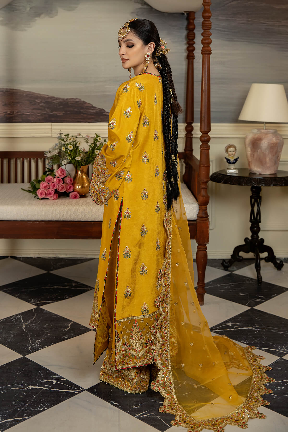 Jahaa'n Ara by Serene Embroidered Raw Silk Suit SRS-04 - Riwayat-e-khas