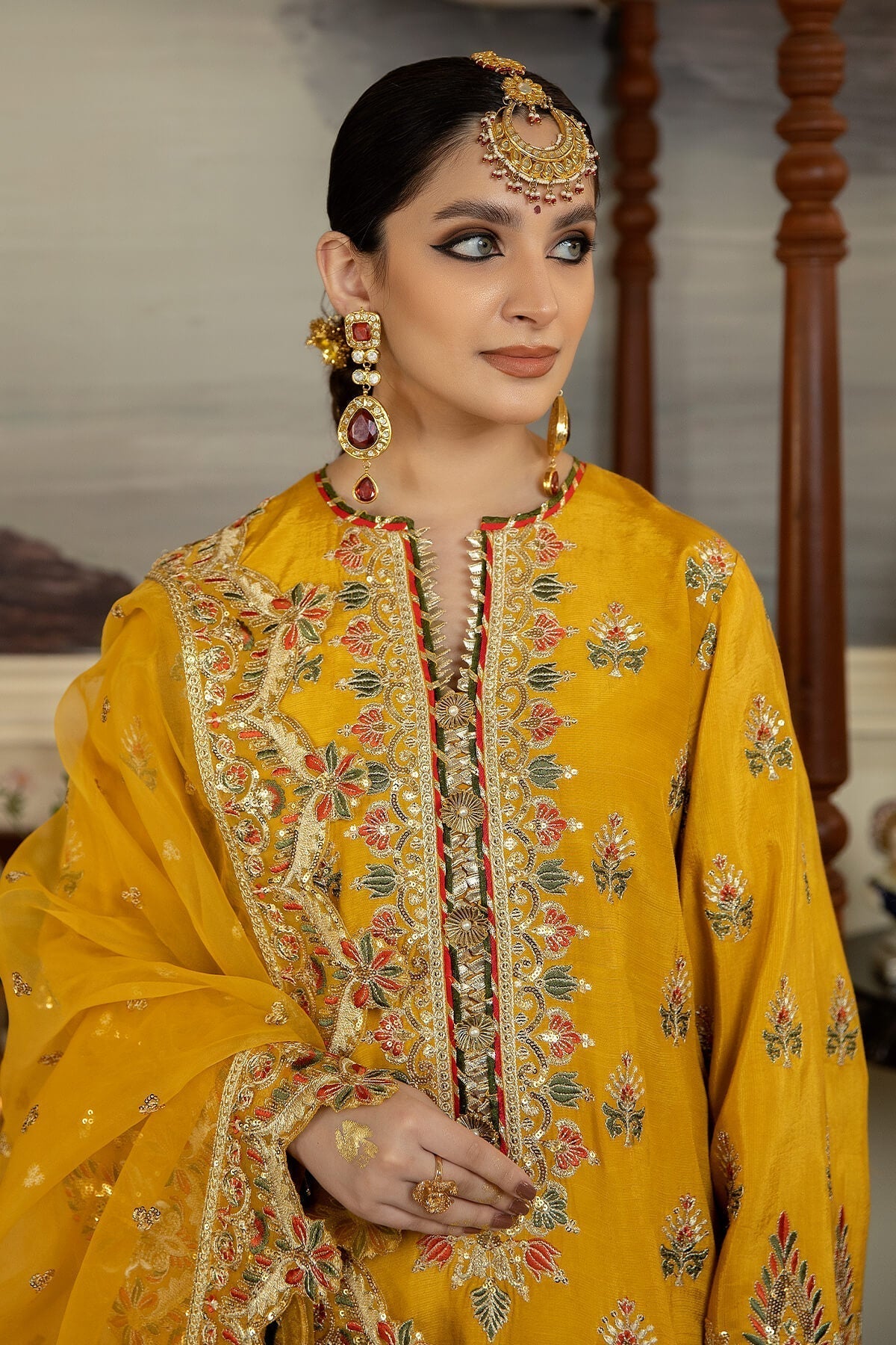 Jahaa'n Ara by Serene Embroidered Raw Silk Suit SRS-04 - Riwayat-e-khas