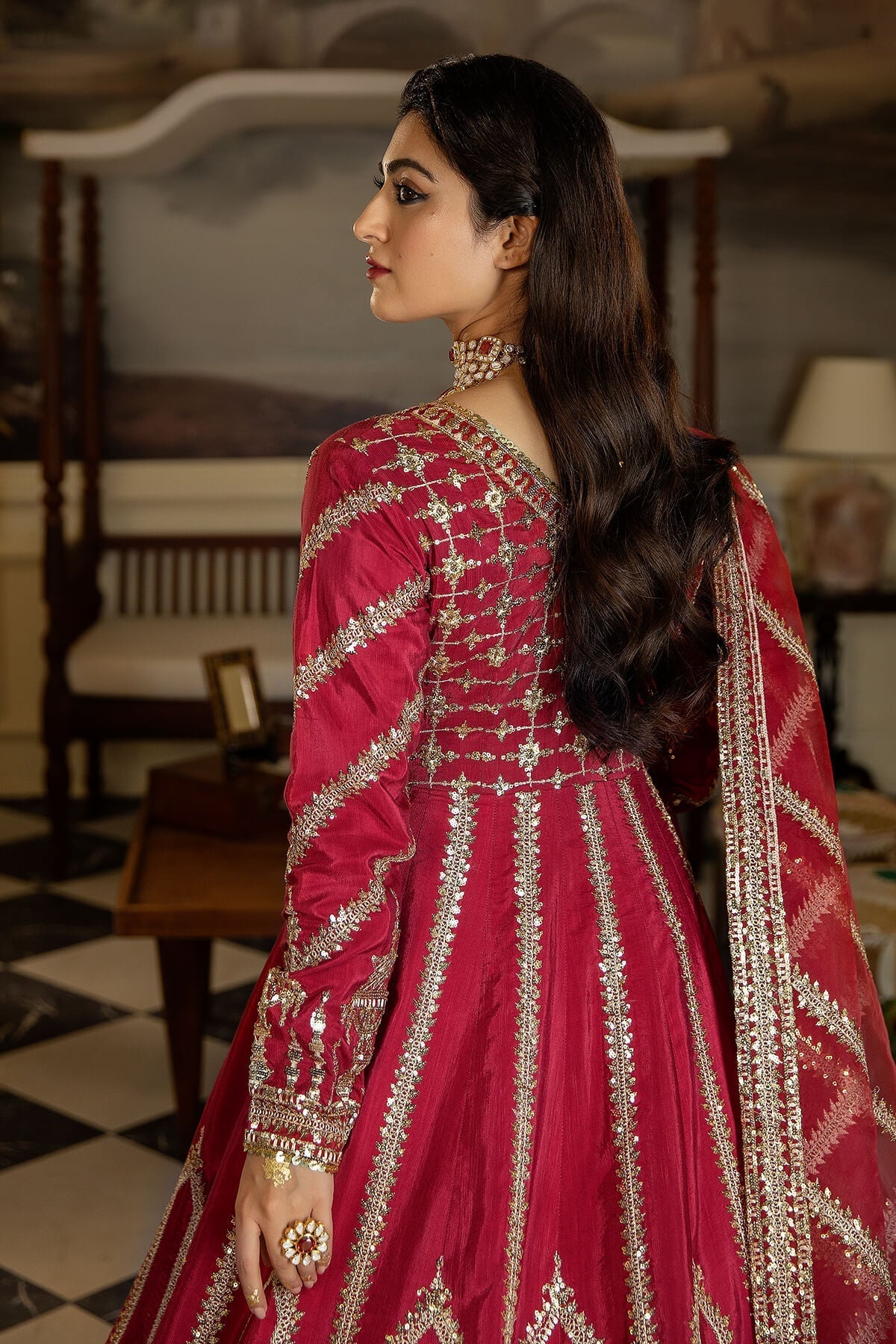 Jahaa'n Ara by Serene Embroidered Raw Silk Suit SRS-06 - Riwayat-e-khas