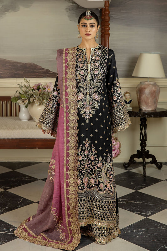 Jahaa'n Ara by Serene Embroidered Raw Silk Suit SRS-08 - Riwayat-e-khas