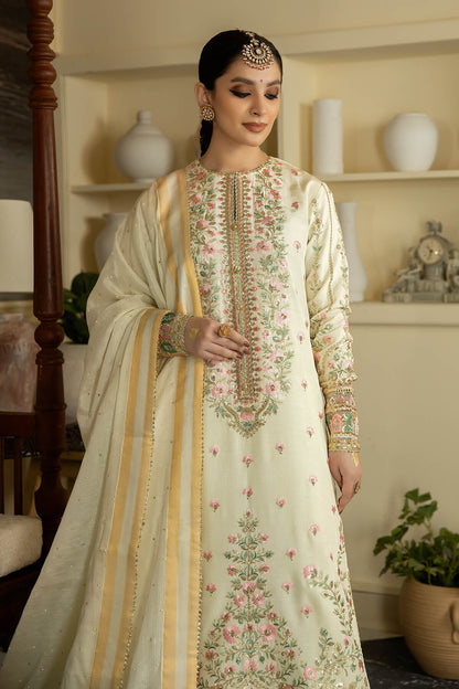 Jahaa'n Ara by Serene Embroidered Raw Silk Suit SRS-09 - Riwayat-e-khas