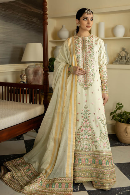 Jahaa'n Ara by Serene Embroidered Raw Silk Suit SRS-09 - Riwayat-e-khas