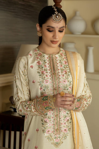 Jahaa'n Ara by Serene Embroidered Raw Silk Suit SRS-09 - Riwayat-e-khas