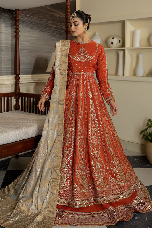 Jahaa'n Ara by Serene Embroidered Raw Silk Suit SRS-10 - Riwayat-e-khas