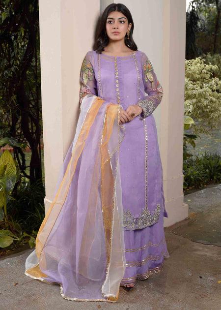 Lotus Outfit - lilac - Riwayat-e-khas