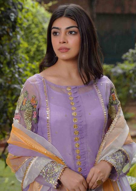 Lotus Outfit - lilac - Riwayat-e-khas