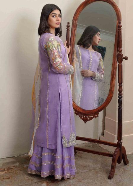 Lotus Outfit - lilac - Riwayat-e-khas