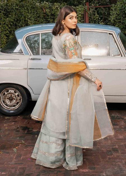 Lotus Outfit - Grey - Riwayat-e-khas