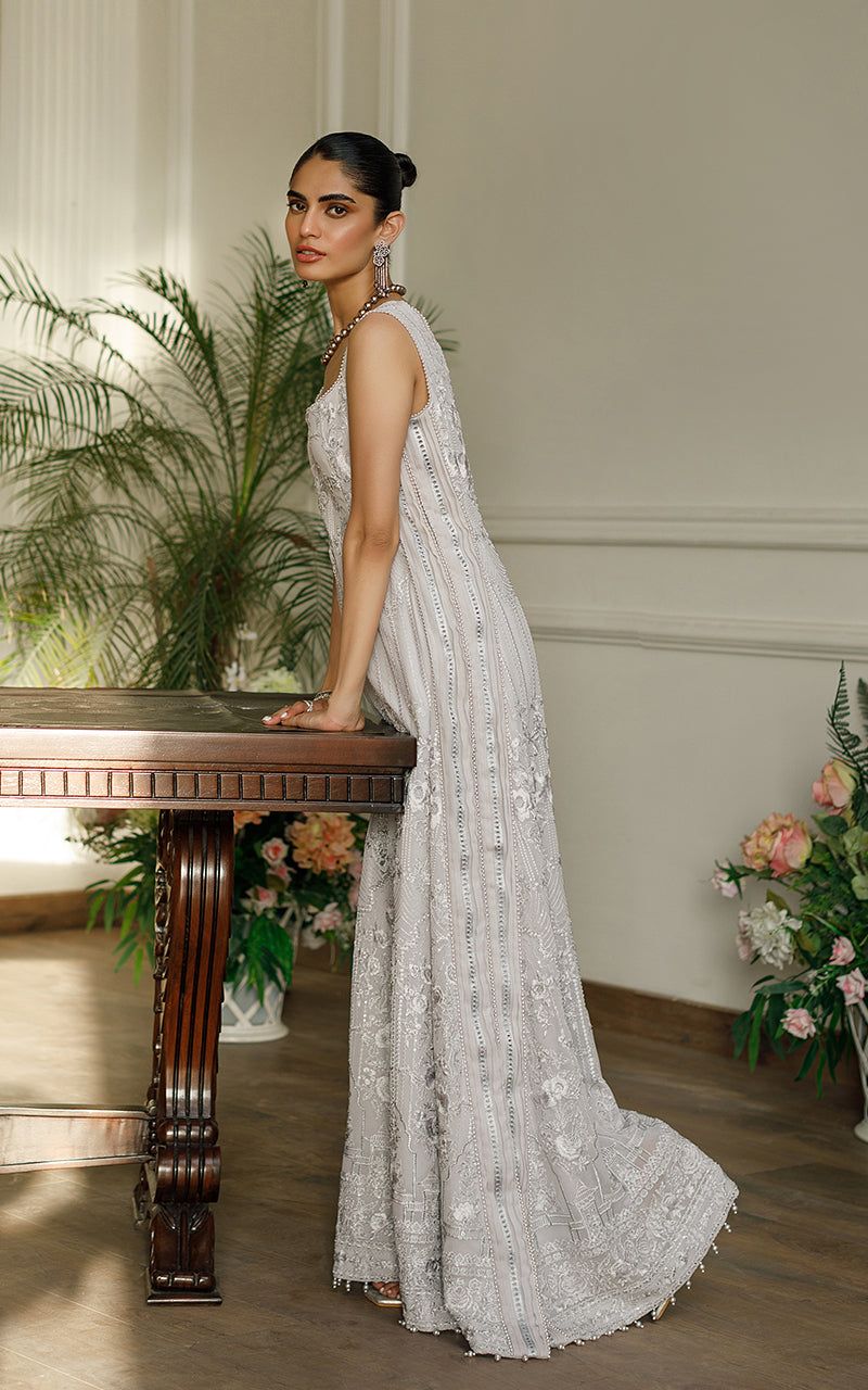 Chiffon Embroidered Dress - Riwayat-e-khas