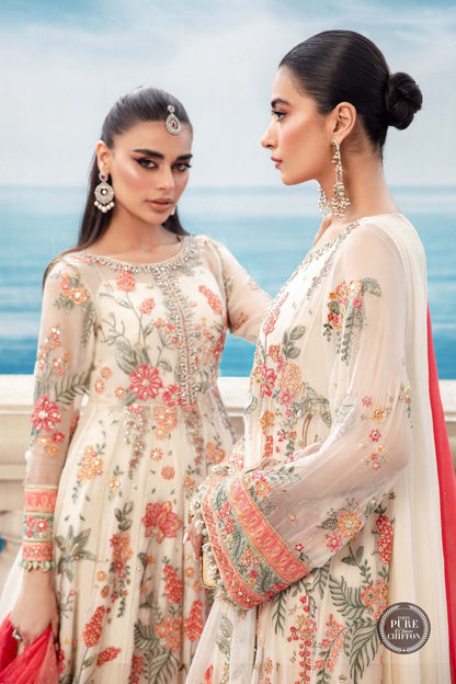 Cloud White Floral MPC-23-106 - Riwayat-e-khas