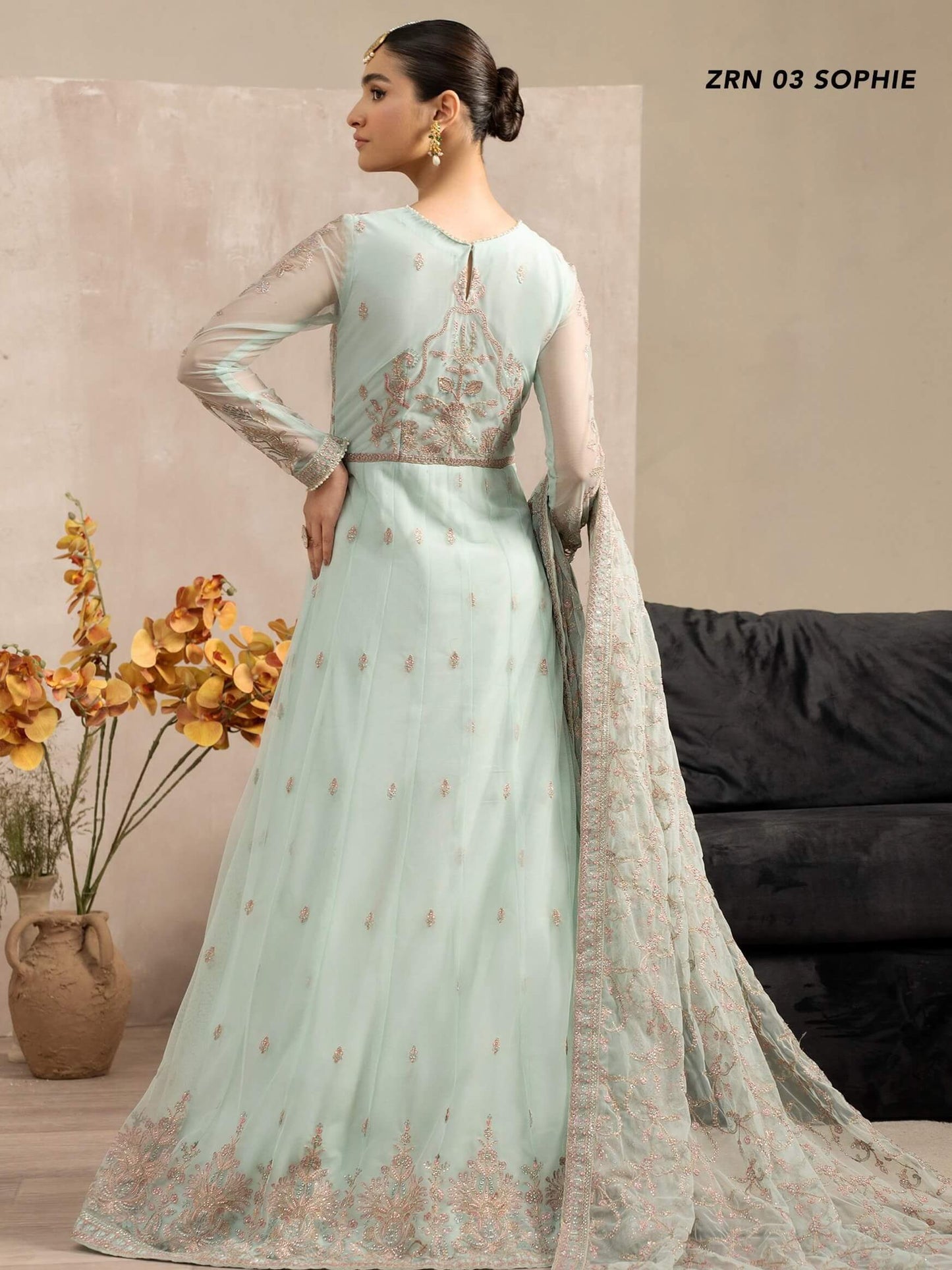 Naqsh by Zarif Unstitched Festive Formal 3 Piece Suit ZRN-03 SOPHIE - Riwayat-e-khas